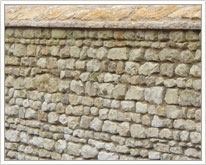 Création murs de clôture neuf avec pierre de récupération